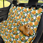 Yellow Watercolor Rose Print Pet Car Back Seat Cover