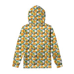 Yellow Watercolor Rose Print Pullover Hoodie