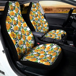 Yellow Watercolor Rose Print Universal Fit Car Seat Covers