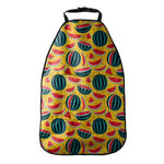 Yellow Watermelon Pieces Pattern Print Car Seat Organizers