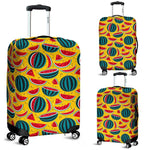 Yellow Watermelon Pieces Pattern Print Luggage Cover GearFrost