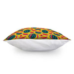 Yellow Watermelon Pieces Pattern Print Pillow Cover