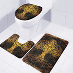 Yggdrasil Tree Of Life Print 3 Piece Bath Mat Set