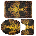 Yggdrasil Tree Of Life Print 3 Piece Bath Mat Set