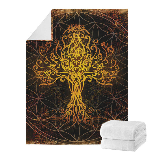 Yggdrasil Tree Of Life Print Blanket
