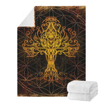 Yggdrasil Tree Of Life Print Blanket