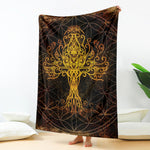 Yggdrasil Tree Of Life Print Blanket