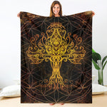 Yggdrasil Tree Of Life Print Blanket