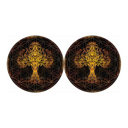 Yggdrasil Tree Of Life Print Car Coasters