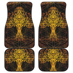 Yggdrasil Tree Of Life Print Front and Back Car Floor Mats