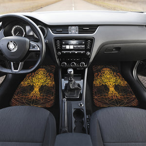 Yggdrasil Tree Of Life Print Front and Back Car Floor Mats