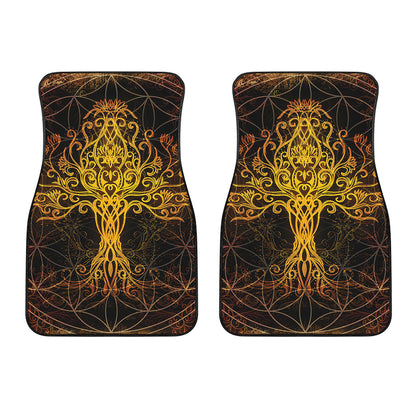 Yggdrasil Tree Of Life Print Front Car Floor Mats