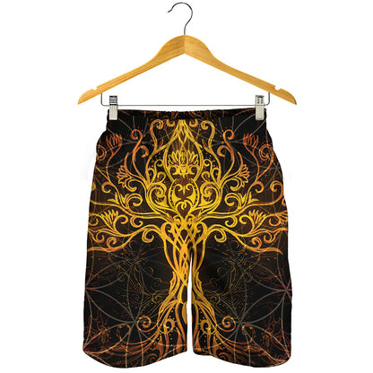 Yggdrasil Tree Of Life Print Men's Shorts