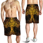 Yggdrasil Tree Of Life Print Men's Shorts