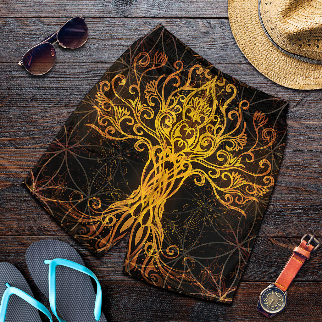 Yggdrasil Tree Of Life Print Men's Shorts