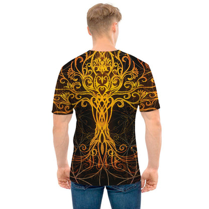 Yggdrasil Tree Of Life Print Men's T-Shirt