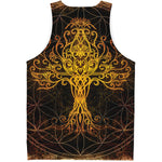 Yggdrasil Tree Of Life Print Men's Tank Top