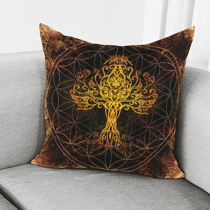 Yggdrasil Tree Of Life Print Pillow Cover