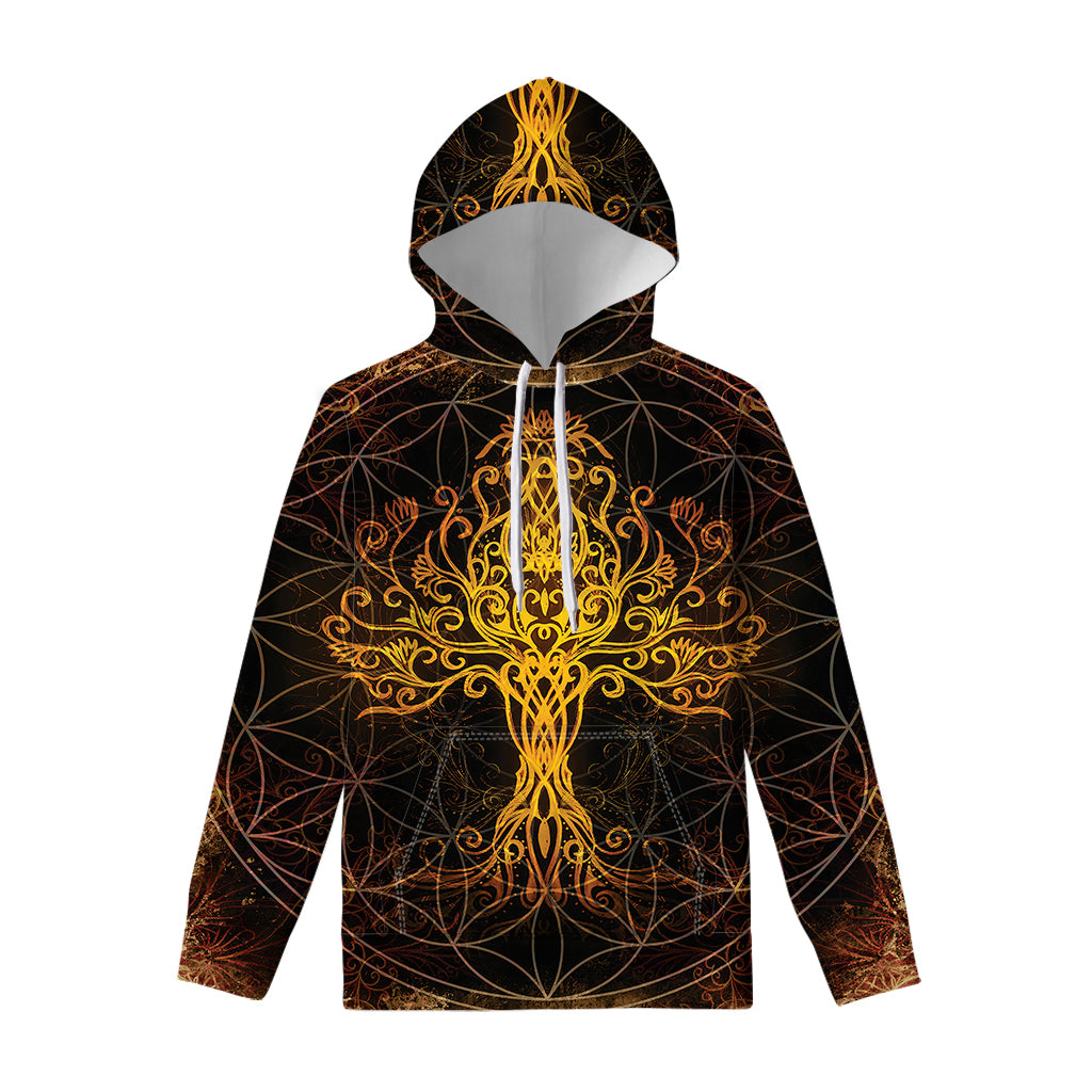 Yggdrasil Tree Of Life Print Pullover Hoodie
