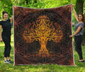 Yggdrasil Tree Of Life Print Quilt