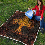 Yggdrasil Tree Of Life Print Quilt