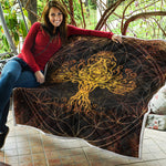 Yggdrasil Tree Of Life Print Quilt