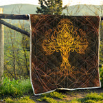 Yggdrasil Tree Of Life Print Quilt