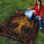 Yggdrasil Tree Of Life Print Quilt