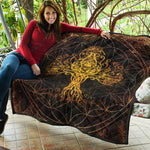 Yggdrasil Tree Of Life Print Quilt