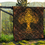 Yggdrasil Tree Of Life Print Quilt