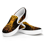 Yggdrasil Tree Of Life Print White Slip On Shoes