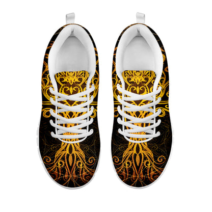 Yggdrasil Tree Of Life Print White Sneakers