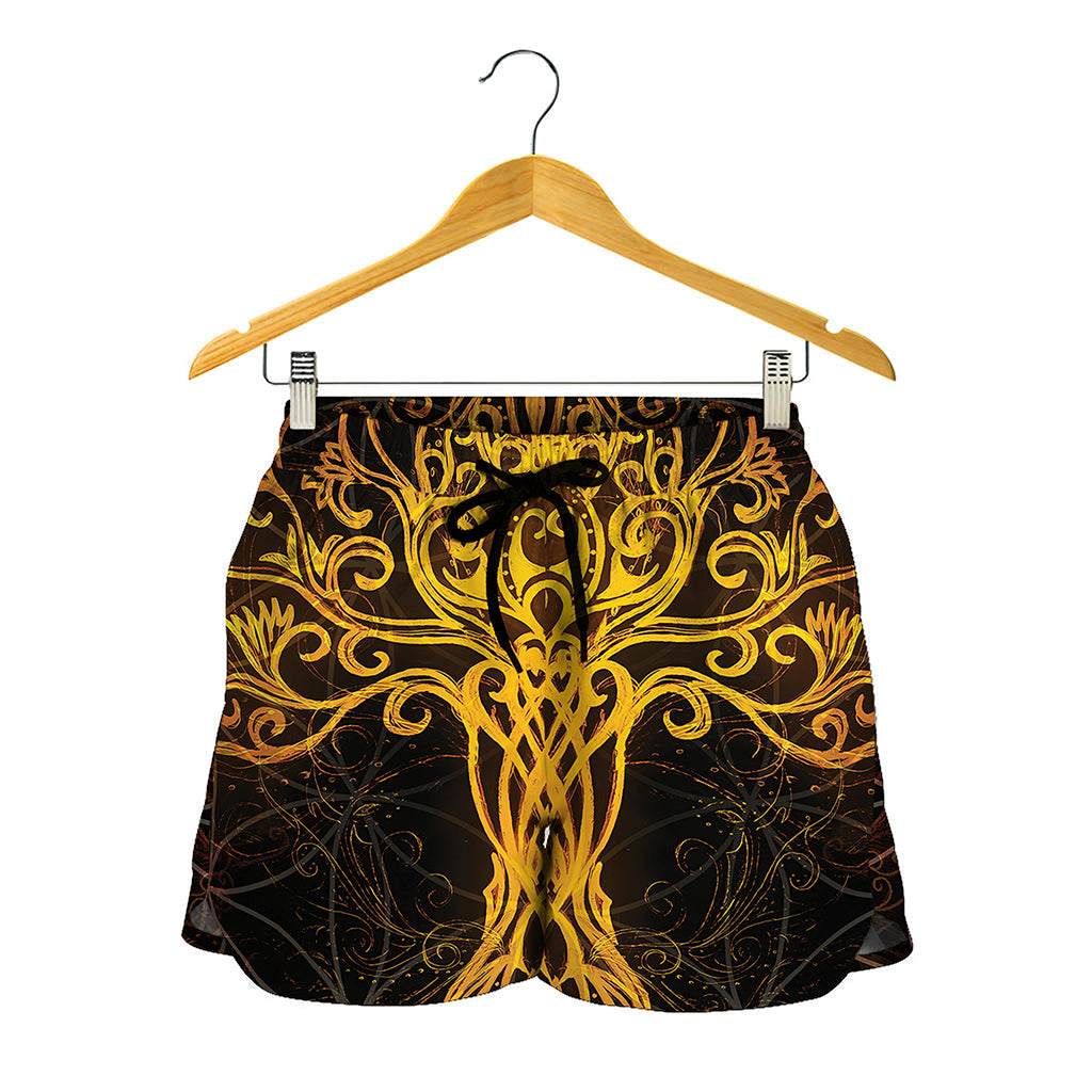 Yggdrasil Tree Of Life Print Women's Shorts