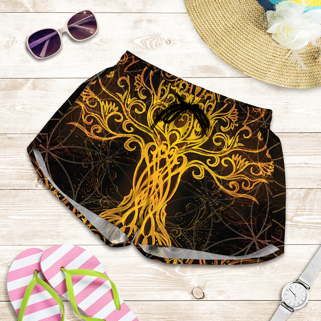 Yggdrasil Tree Of Life Print Women's Shorts
