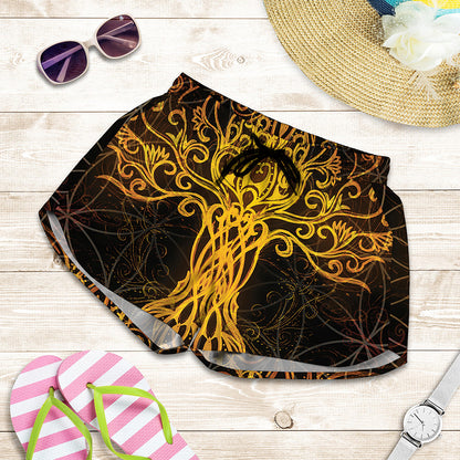 Yggdrasil Tree Of Life Print Women's Shorts