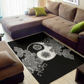Yin And Yang Koi Carp Fish Print Floor Mat