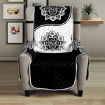 Yin And Yang Koi Carp Fish Print Armchair Protector