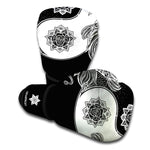 Yin And Yang Koi Carp Fish Print Boxing Gloves