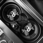 Yin And Yang Koi Carp Fish Print Car Coasters