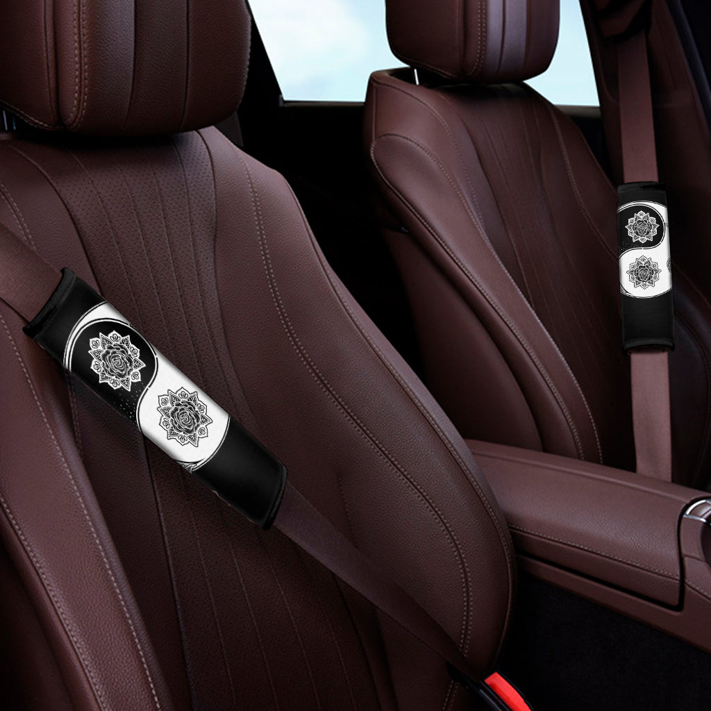 Yin And Yang Koi Carp Fish Print Car Seat Belt Covers