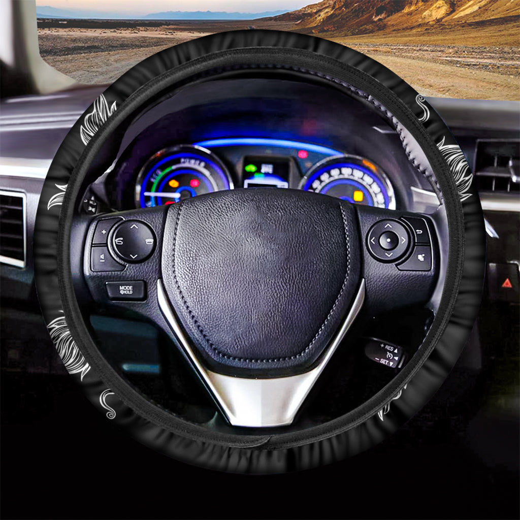 Yin And Yang Koi Carp Fish Print Car Steering Wheel Cover