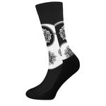 Yin And Yang Koi Carp Fish Print Crew Socks