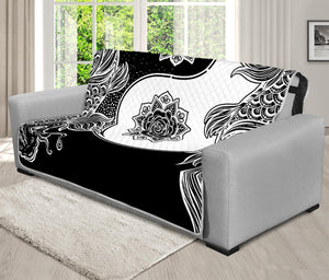 Yin And Yang Koi Carp Fish Print Futon Protector