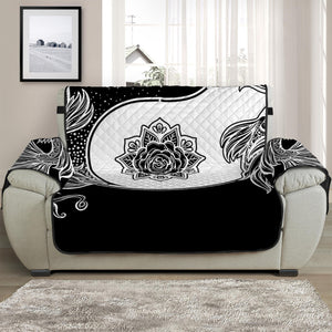 Yin And Yang Koi Carp Fish Print Half Sofa Protector