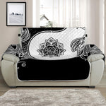 Yin And Yang Koi Carp Fish Print Half Sofa Protector