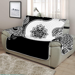 Yin And Yang Koi Carp Fish Print Half Sofa Protector