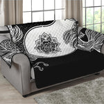 Yin And Yang Koi Carp Fish Print Loveseat Protector