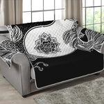 Yin And Yang Koi Carp Fish Print Loveseat Protector