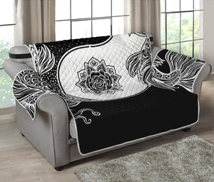 Yin And Yang Koi Carp Fish Print Loveseat Protector