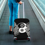 Yin And Yang Koi Carp Fish Print Luggage Cover